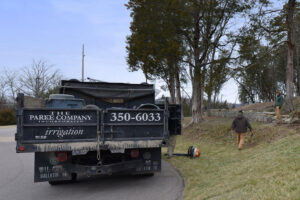 The Parke Company team on a landscape job