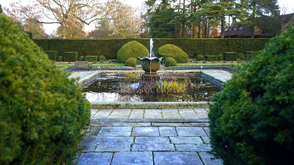 Water feature in a landscape renovation