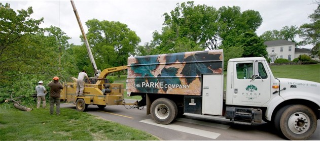 The Parke Company wood chipper in Nashville