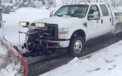 Snow plow in Nashville