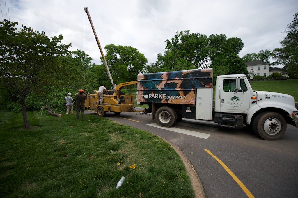 The Parke Company team preparing for a storm