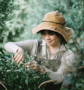 Woman gardening